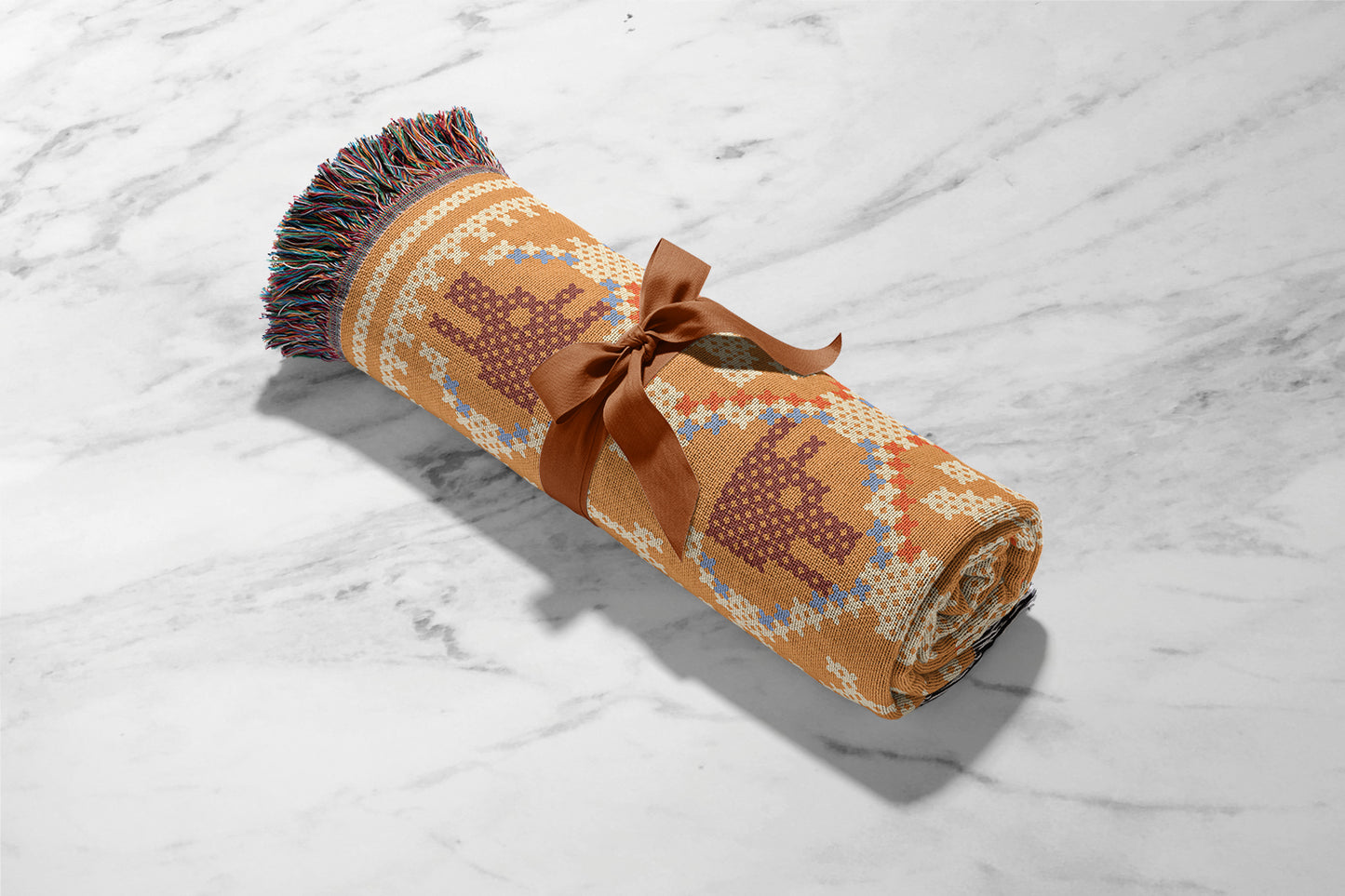 Dogs and Paws | Woven Blanket | Pet Collection