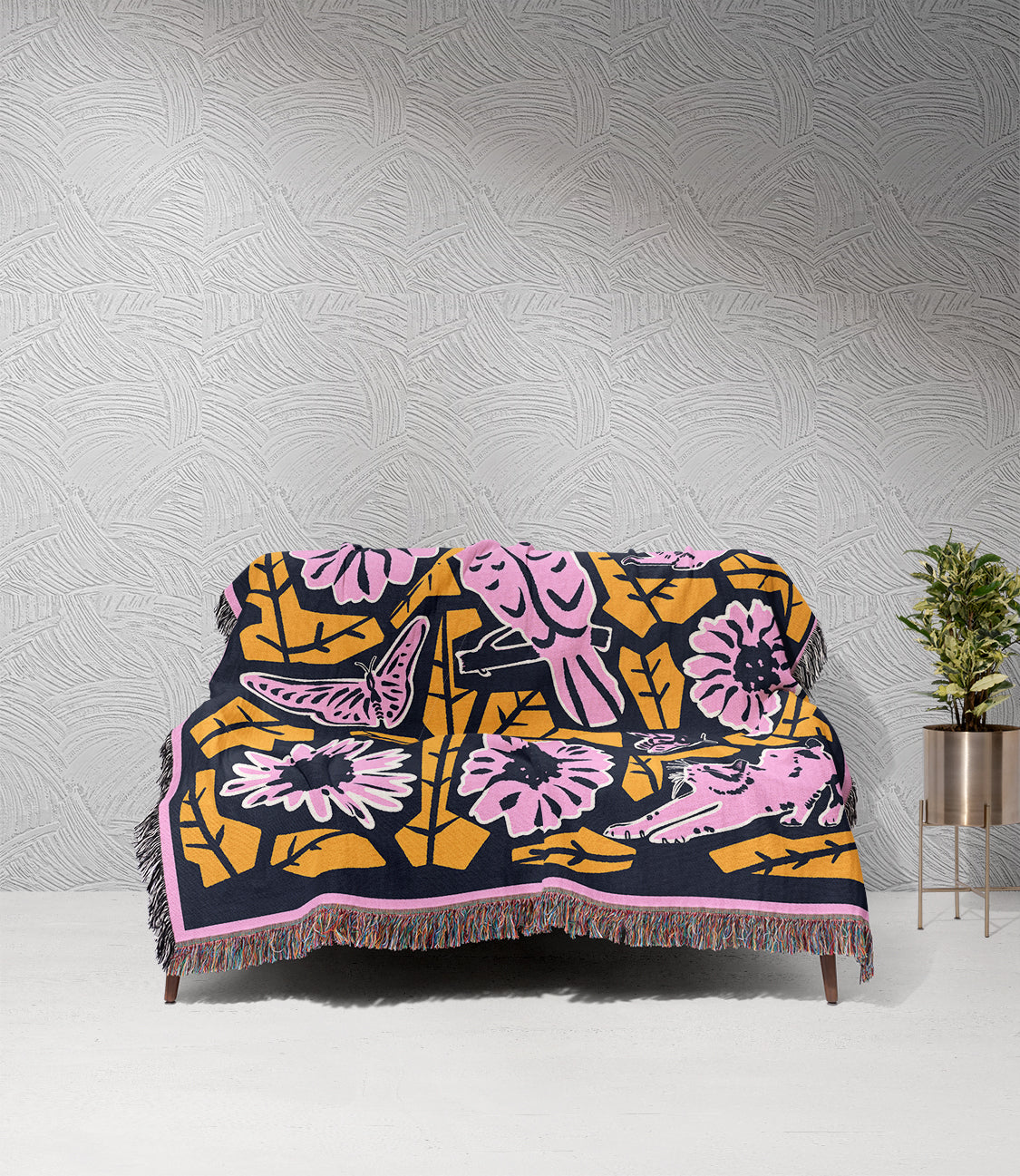 Beautiful World | Woven Blanket | Gardening Collection