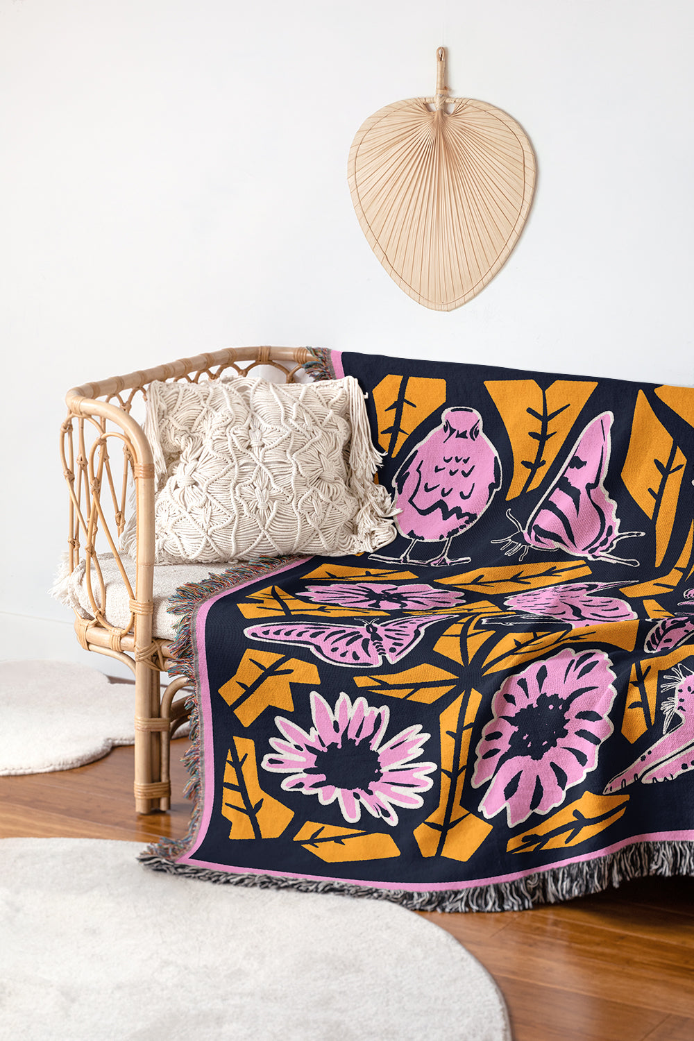 Beautiful World | Woven Blanket | Gardening Collection