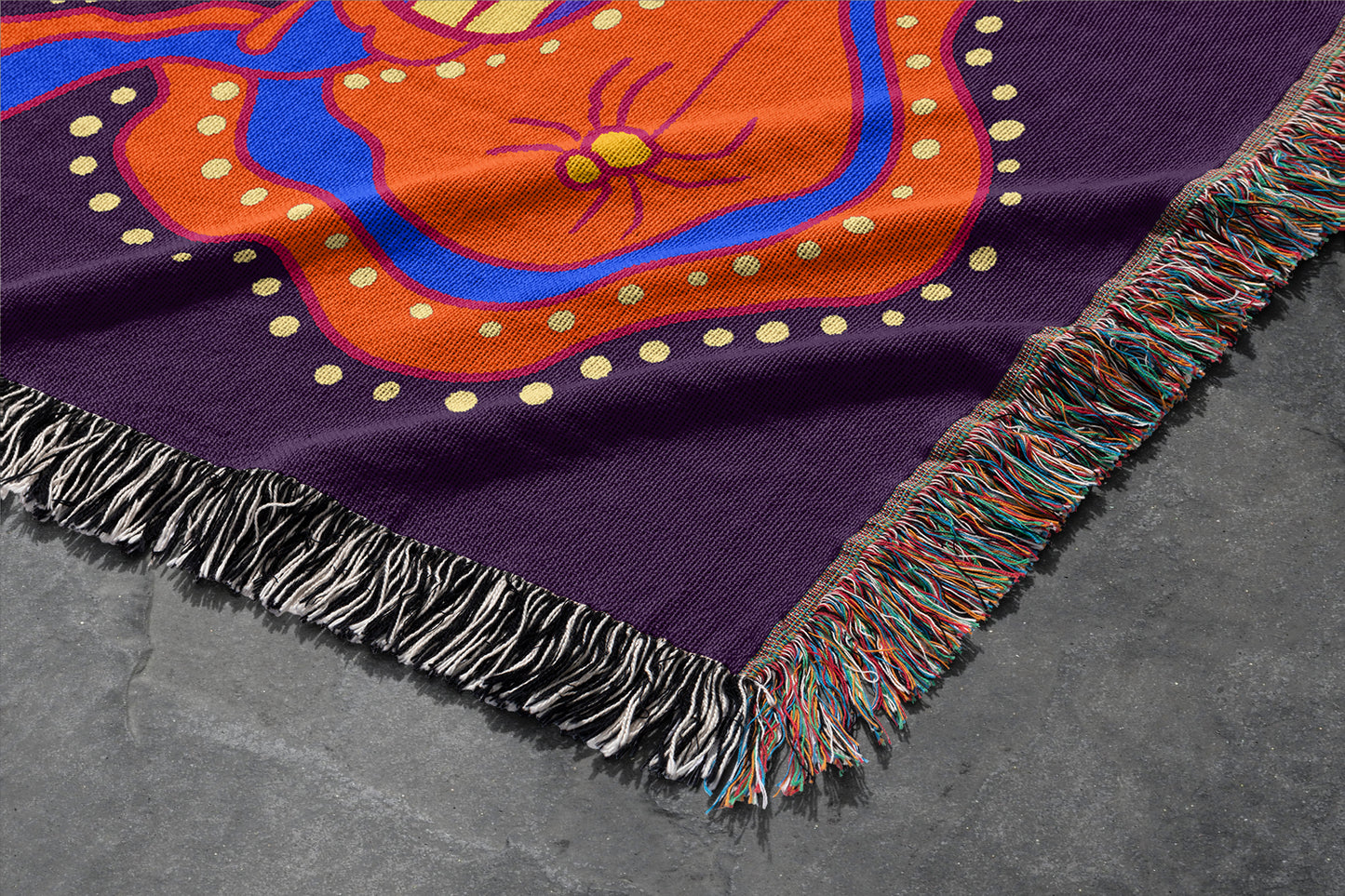 Mushroom Carnival | Woven Blanket | Gardening Collection