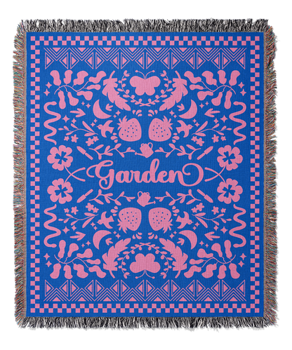 The Blooming Mystery | Woven Blanket | Gardening Collection