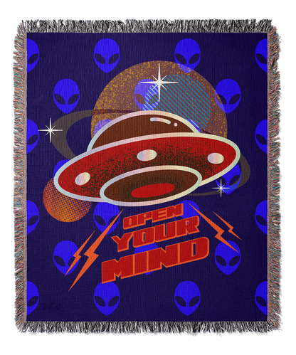 Open Your Mind | Woven Blanket | UFO Collection